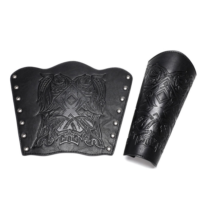 WorldNorse Viking Totem Eco Leather Arm Bracers