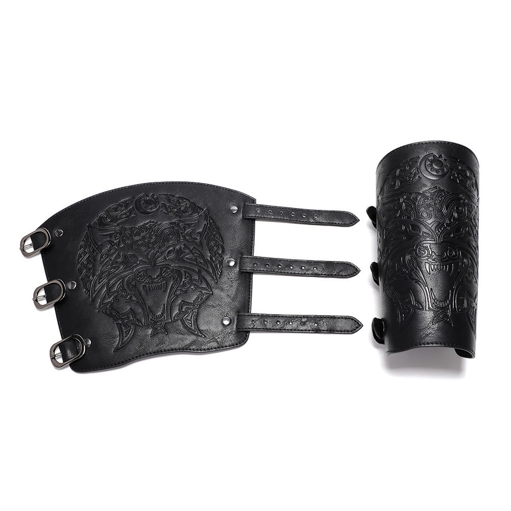 WorldNorse Knight Eco Leather Arm Bracers