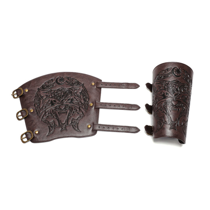 WorldNorse Knight Eco Leather Arm Bracers