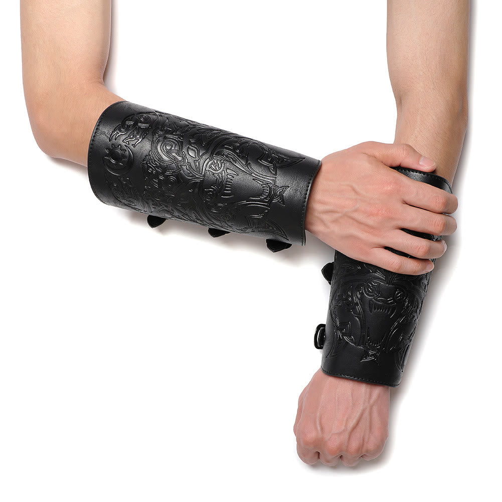 WorldNorse Knight Eco Leather Arm Bracers