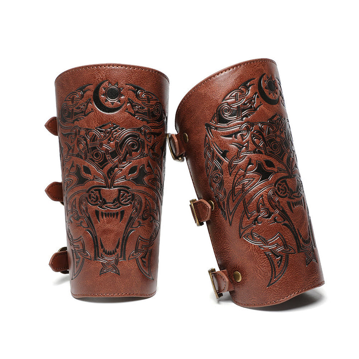 WorldNorse Knight Eco Leather Arm Bracers