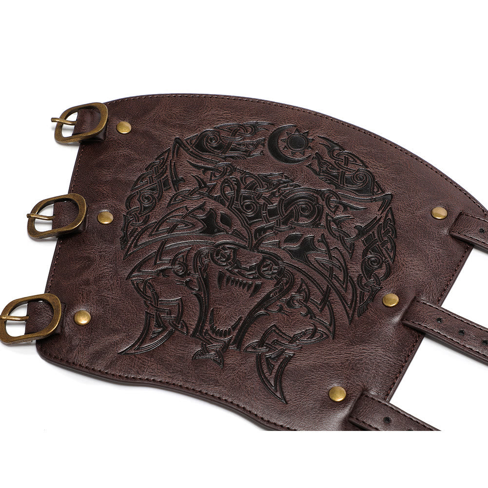 WorldNorse Knight Eco Leather Arm Bracers