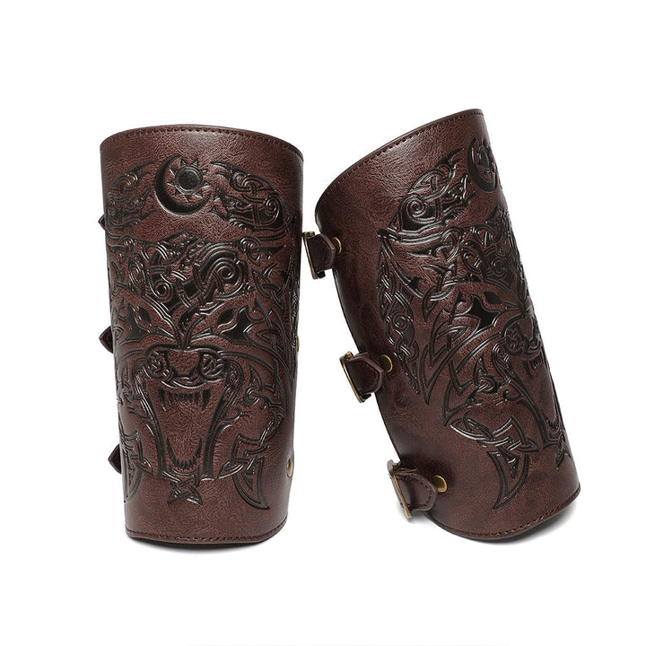 WorldNorse Knight Eco Leather Arm Bracers