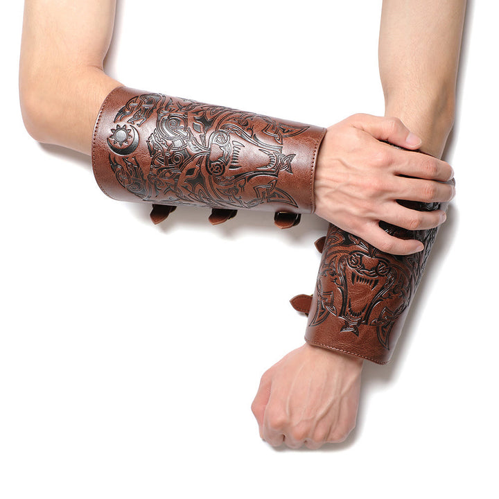 WorldNorse Knight Eco Leather Arm Bracers