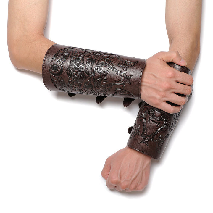 WorldNorse Knight Eco Leather Arm Bracers