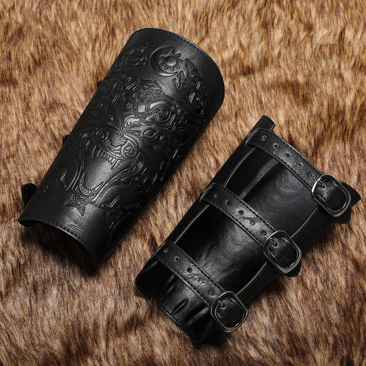 WorldNorse Knight Eco Leather Arm Bracers