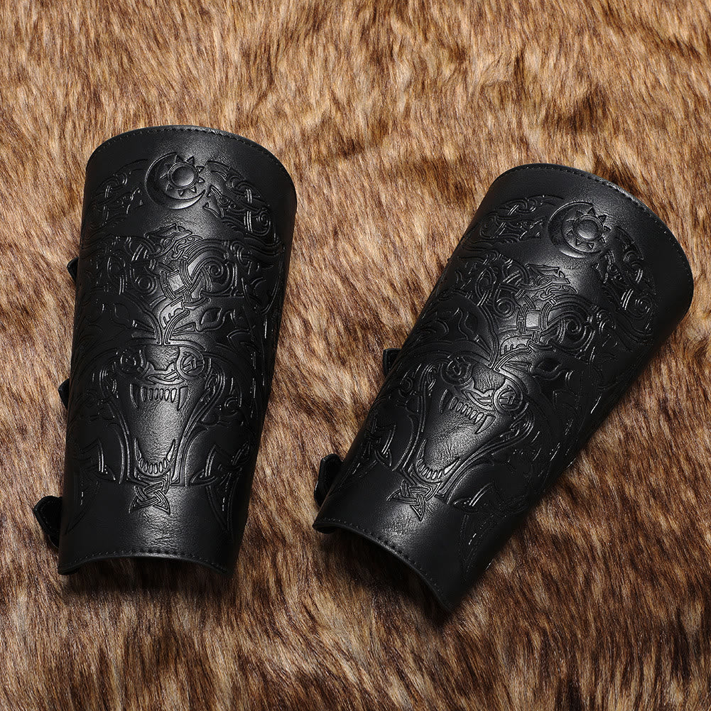 WorldNorse Knight Eco Leather Arm Bracers