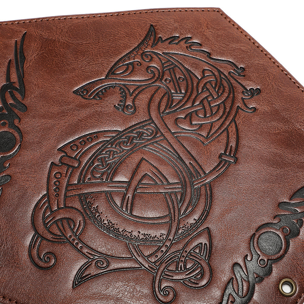 WorldNorse Norse Dragon Eco Leather Arm Bracers