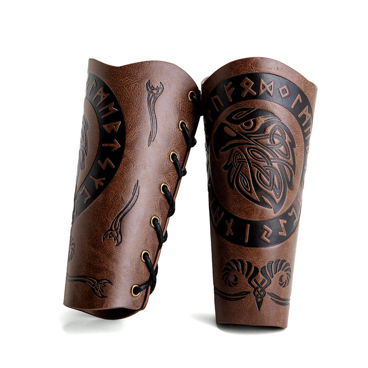 WorldNorse Runes Eco Leather Arm Bracers