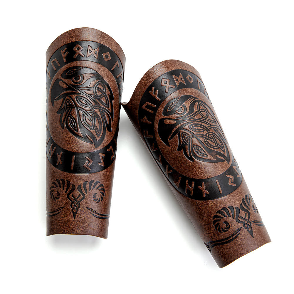 WorldNorse Runes Eco Leather Arm Bracers