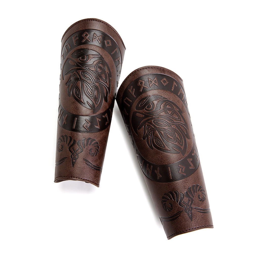 WorldNorse Runes Eco Leather Arm Bracers