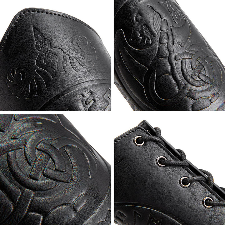 WorldNorse Dragon With Rune Eco Leather Arm Bracers