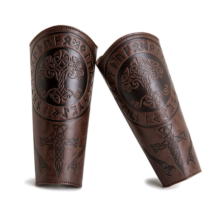 WorldNorse Yggdrasil Celtic Eco Leather Arm Bracers