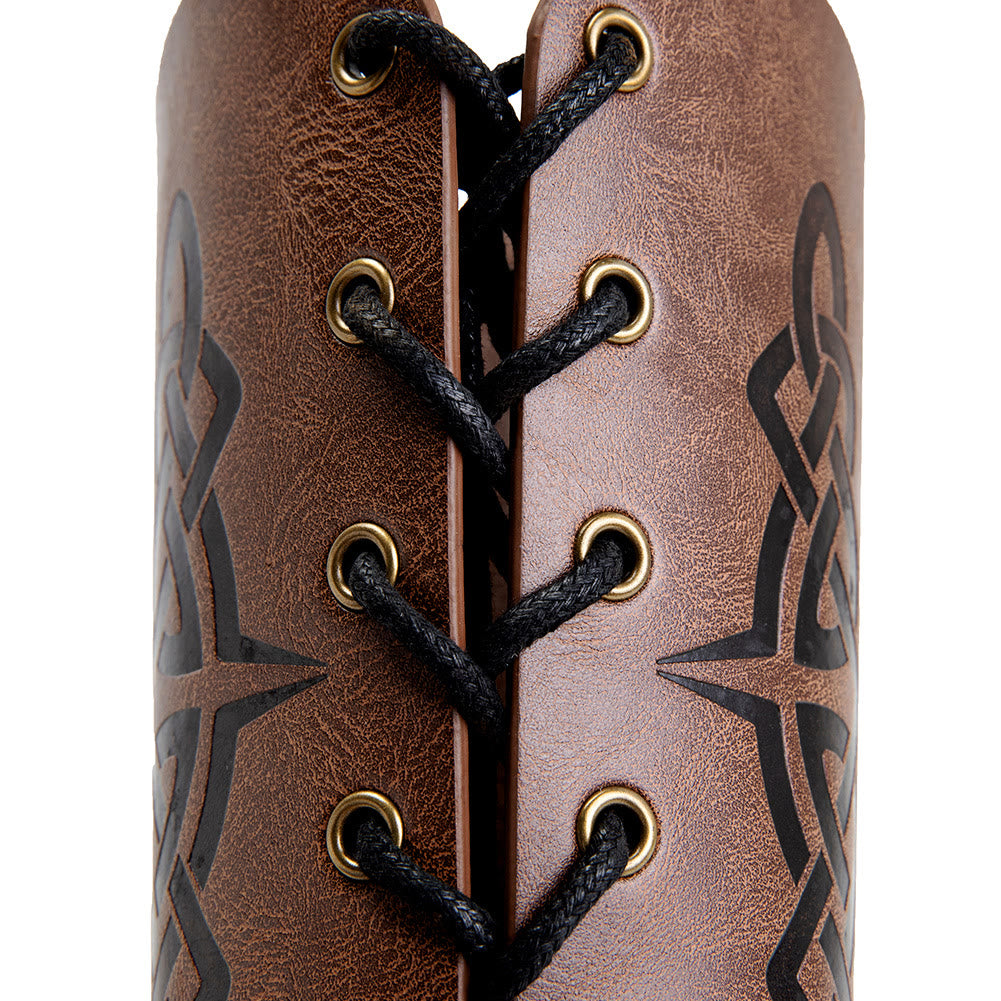 WorldNorse Yggdrasil Celtic Eco Leather Arm Bracers