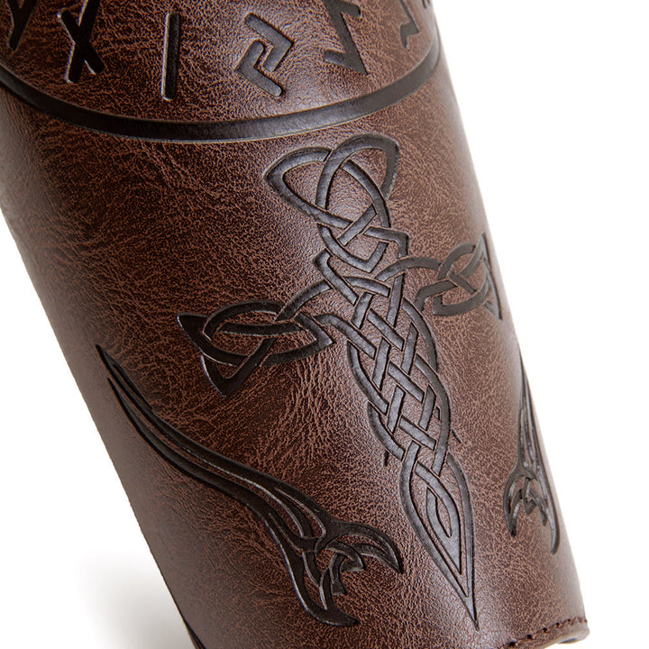 WorldNorse Yggdrasil Celtic Eco Leather Arm Bracers