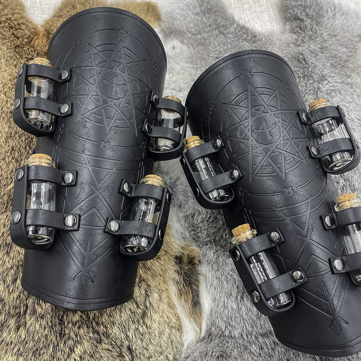 WorldNorse Alchemy Bottle Eco Leather Arm Bracers