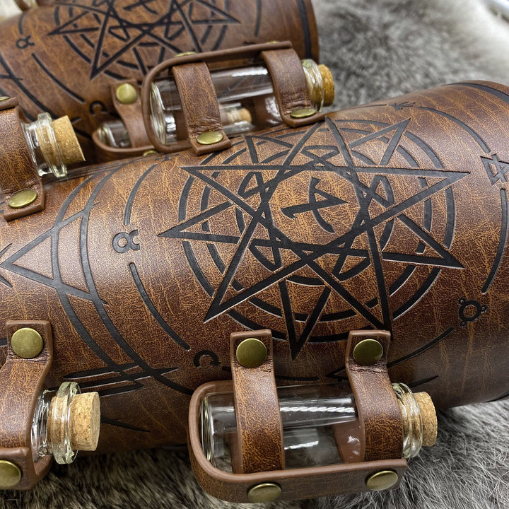 WorldNorse Alchemy Bottle Eco Leather Arm Bracers