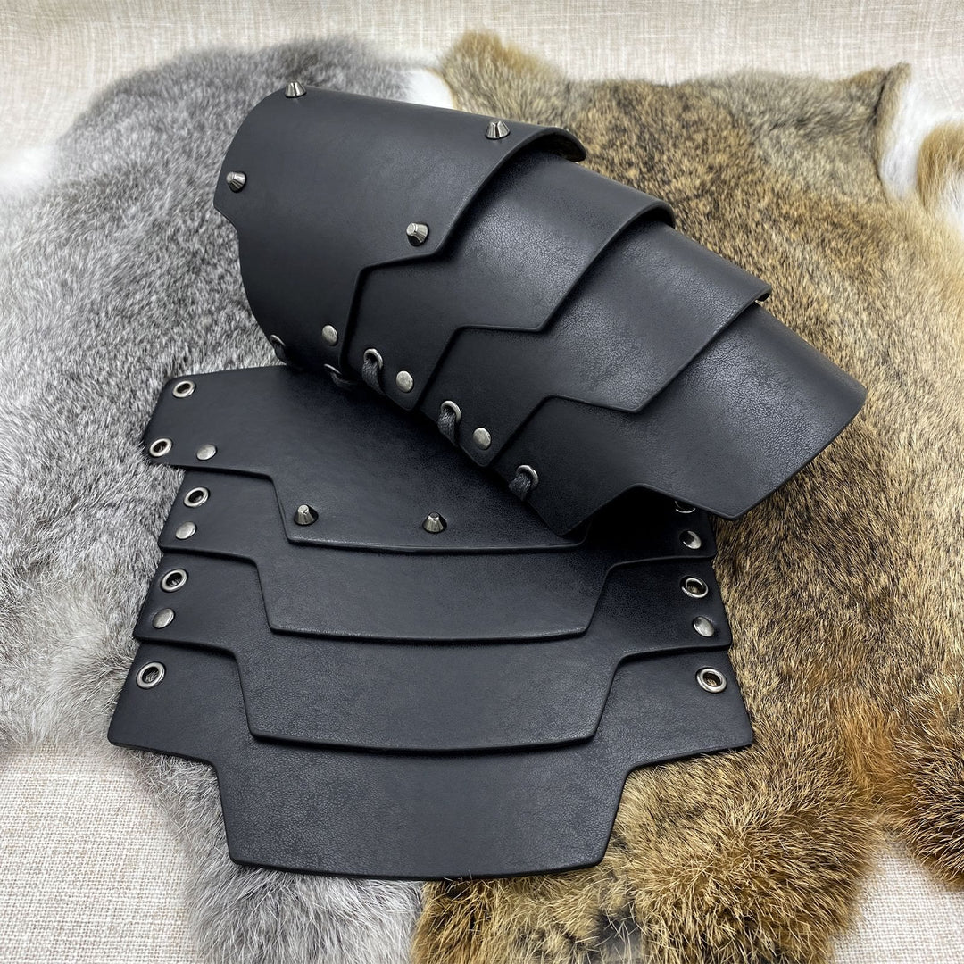 WorldNorse Four layers Eco Leather Arm Bracers