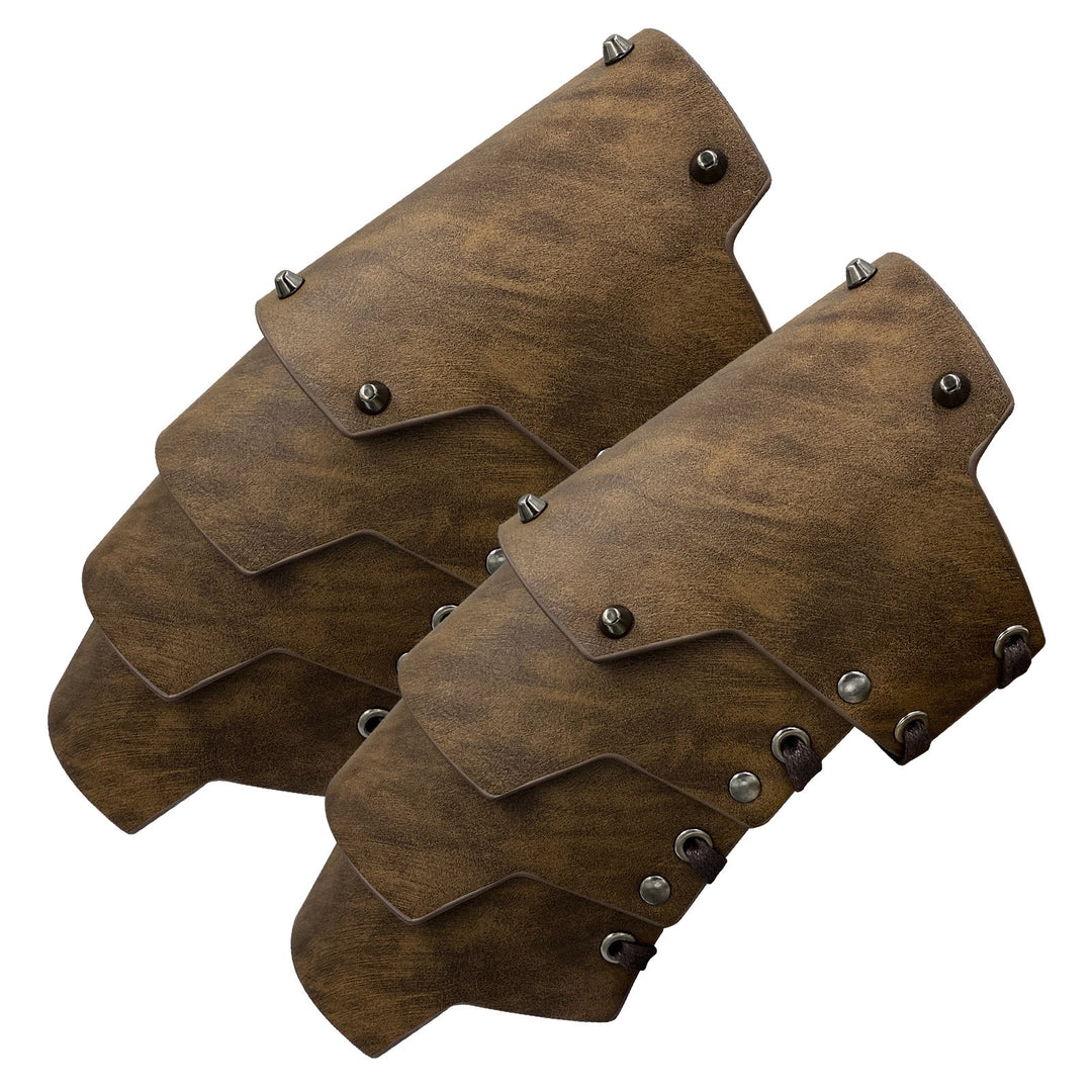 WorldNorse Four layers Eco Leather Arm Bracers