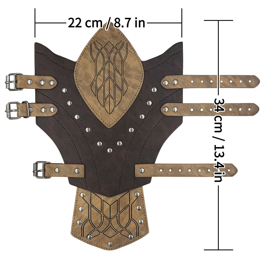 WorldNorse Viking Warrior Eco Leather Arm Bracers