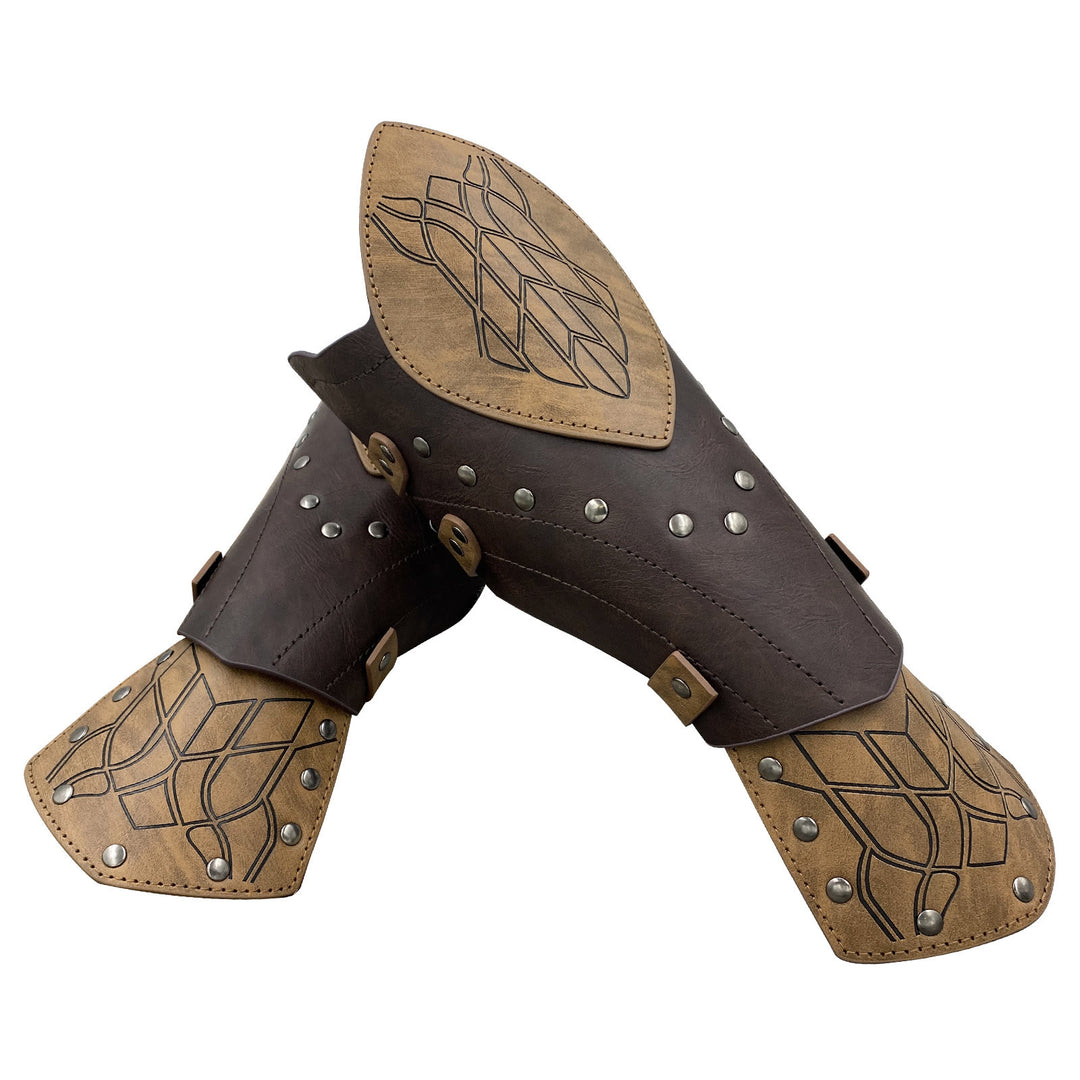 WorldNorse Viking Warrior Eco Leather Arm Bracers