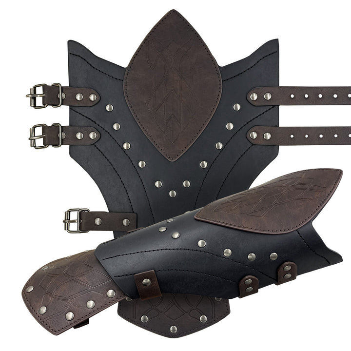 WorldNorse Viking Warrior Eco Leather Arm Bracers