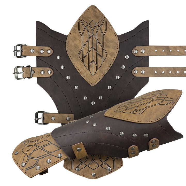 WorldNorse Viking Warrior Eco Leather Arm Bracers