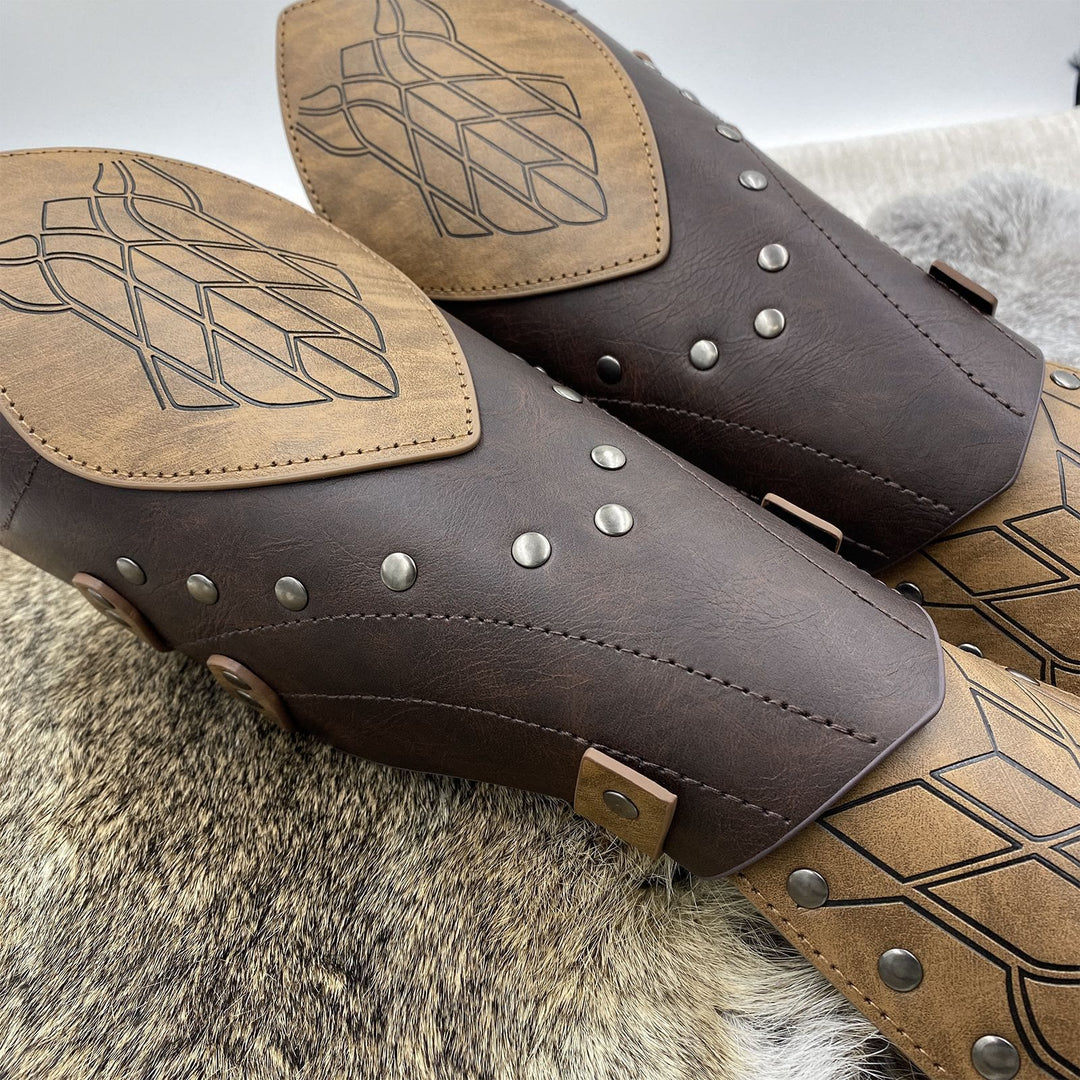 WorldNorse Viking Warrior Eco Leather Arm Bracers