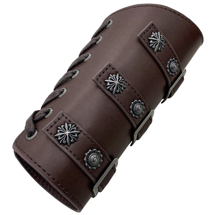 WorldNorse Medieval Retro Eco Leather Arm Bracers