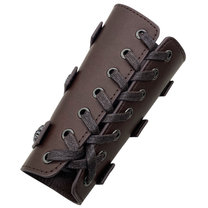 WorldNorse Medieval Retro Eco Leather Arm Bracers