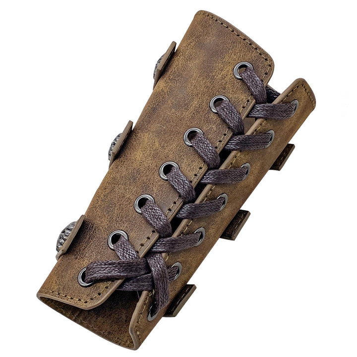 WorldNorse Medieval Retro Eco Leather Arm Bracers