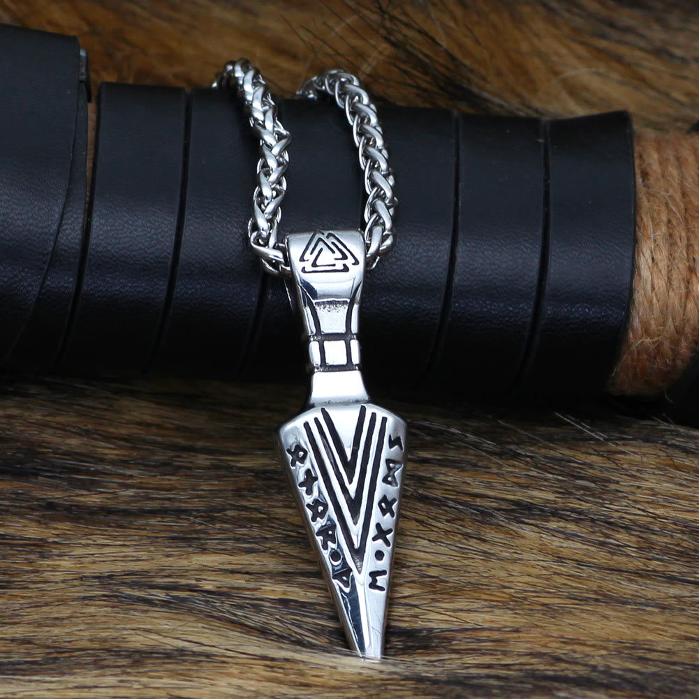 WorldNorse Gungnir Odin Spear Rune Necklace