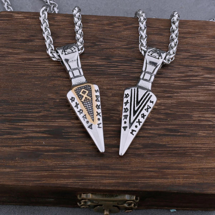 WorldNorse Gungnir Odin Spear Rune Necklace