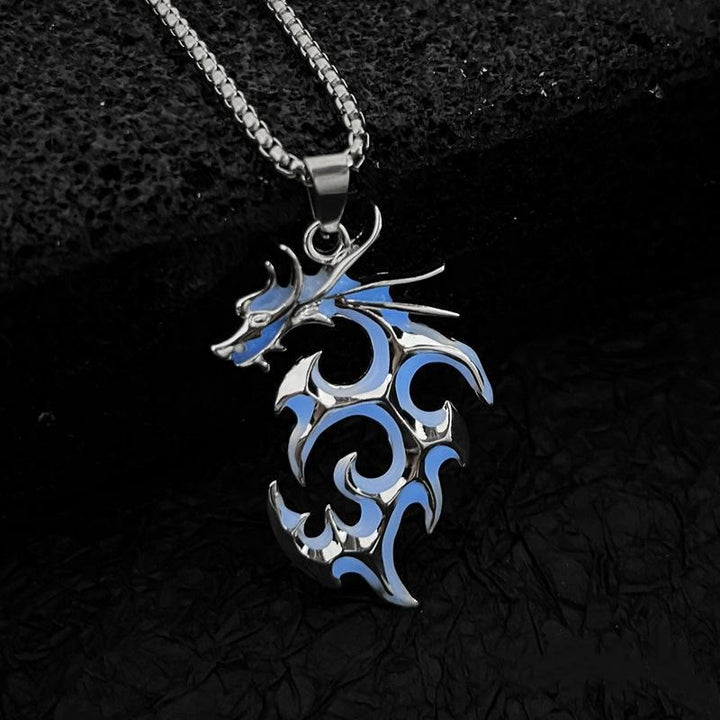 WorldNorse Luminous Flame Dragon Necklace - Dragon#Blue - image 7