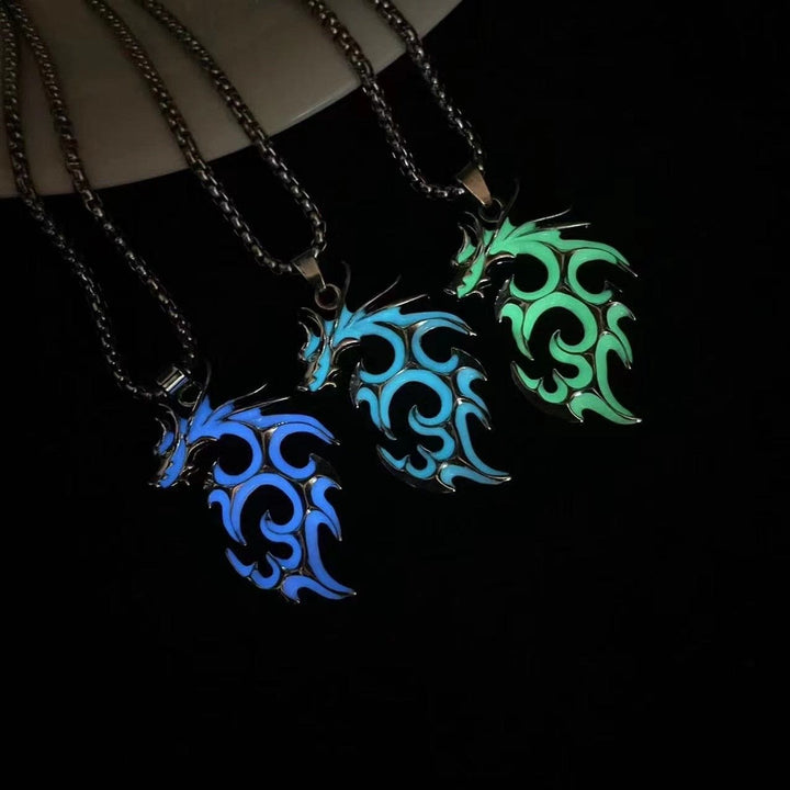 WorldNorse Luminous Flame Dragon Necklace