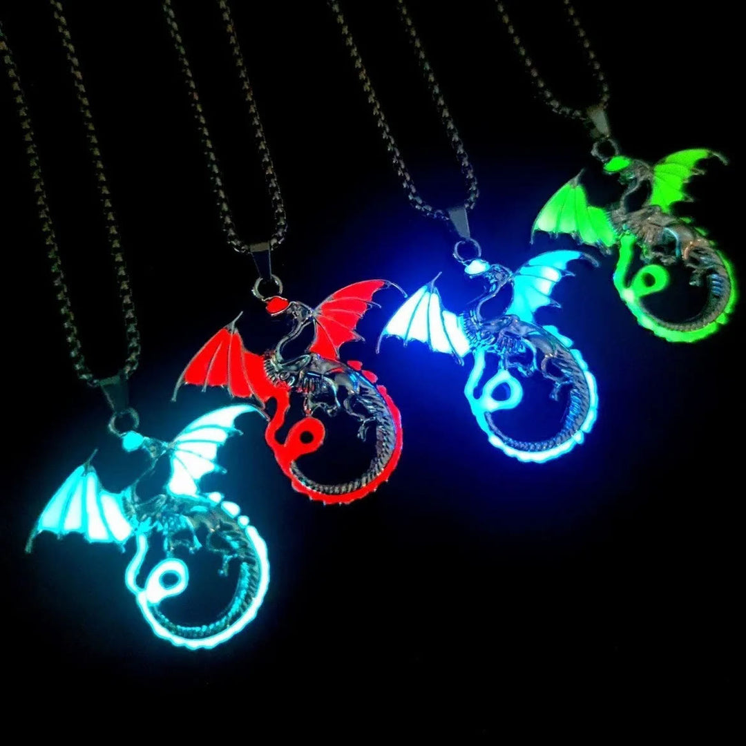 FREE Today: Luminous Flame Dragon Necklace