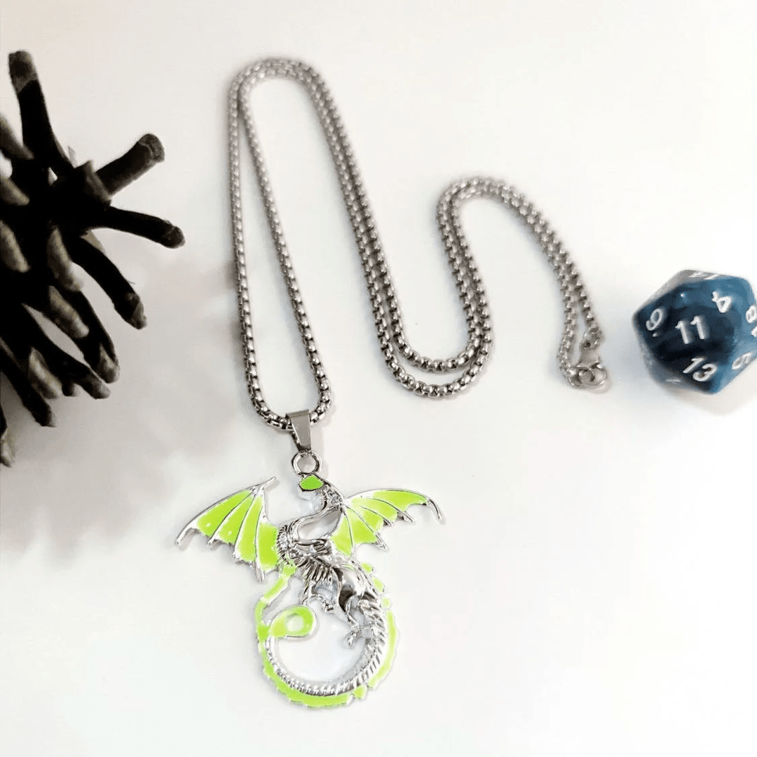 FREE Today: Luminous Flame Dragon Necklace