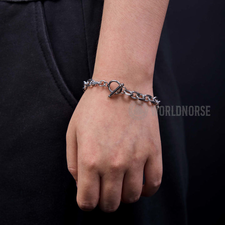 WorldNorse Flat Angle One Word Buckle Bracelet