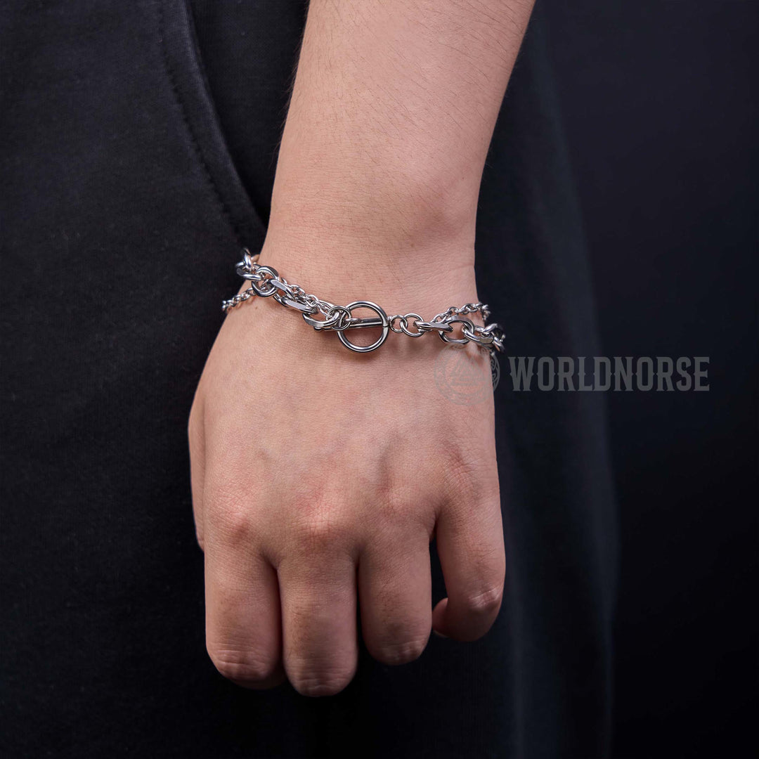 WorldNorse Multi-layer Splice One Word Buckle Bracelet