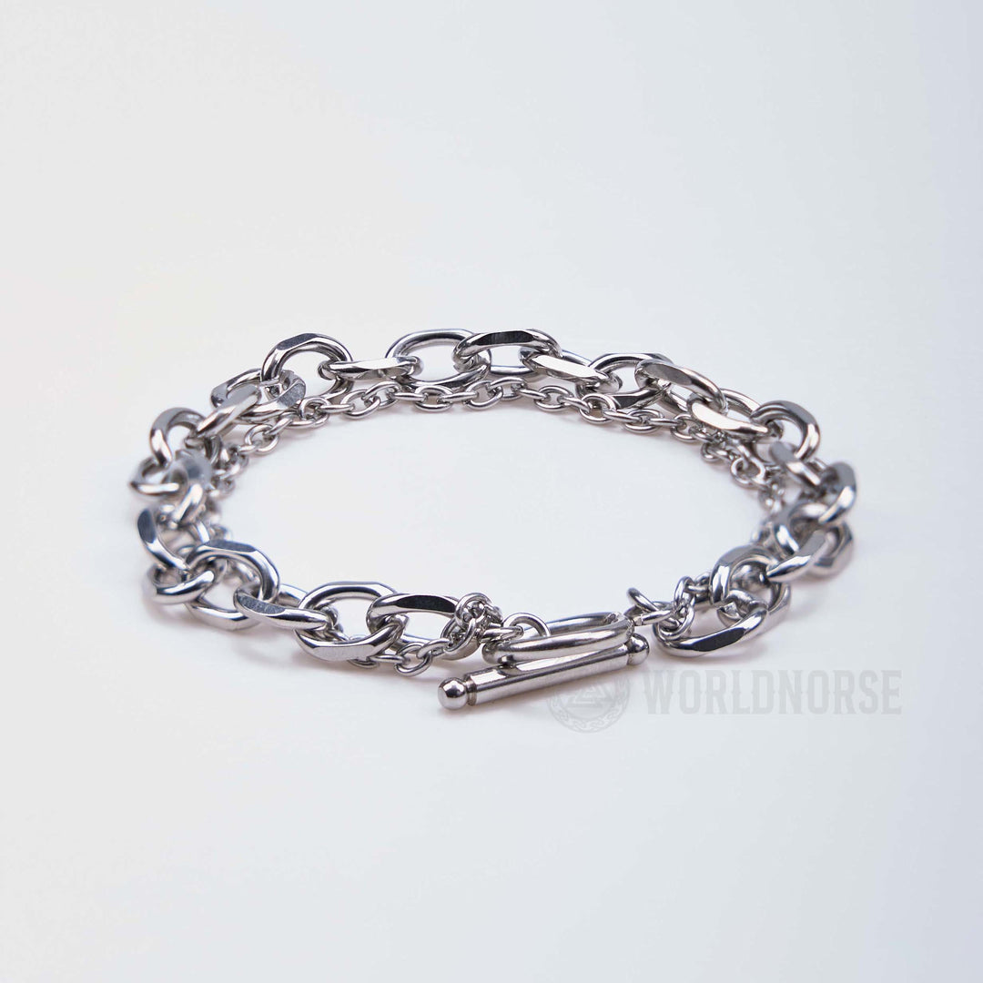 WorldNorse Multi-layer Splice One Word Buckle Bracelet