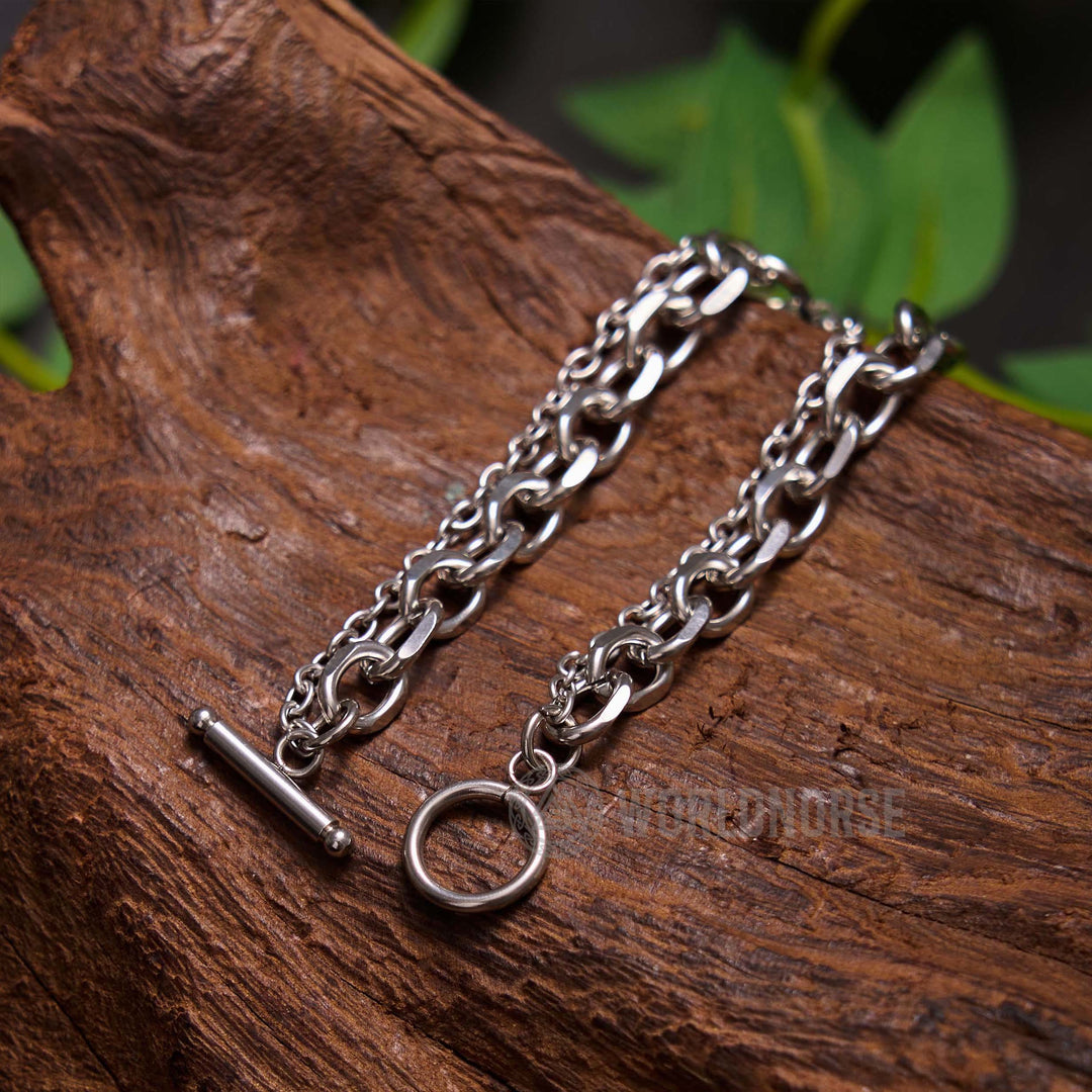 WorldNorse Multi-layer Splice One Word Buckle Bracelet