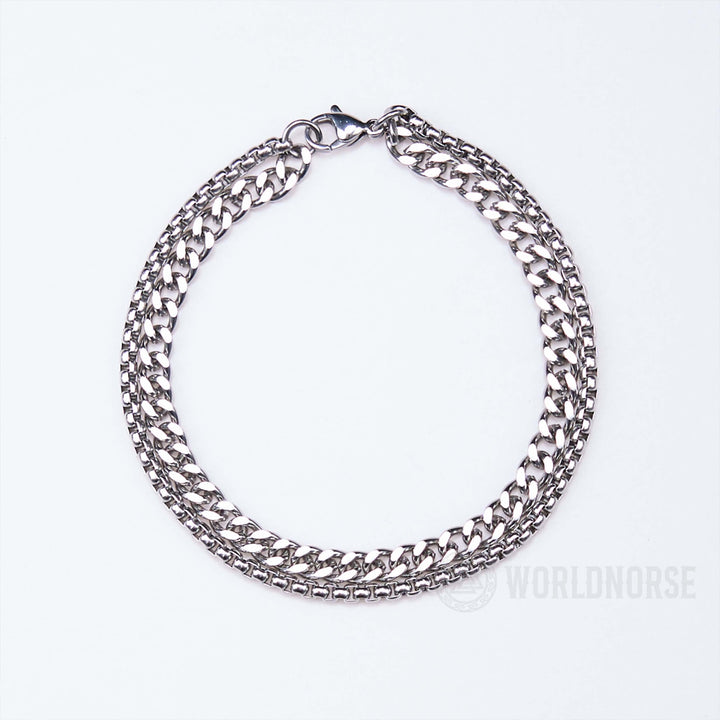 WorldNorse Two-sided Titanium Steel Bracelet