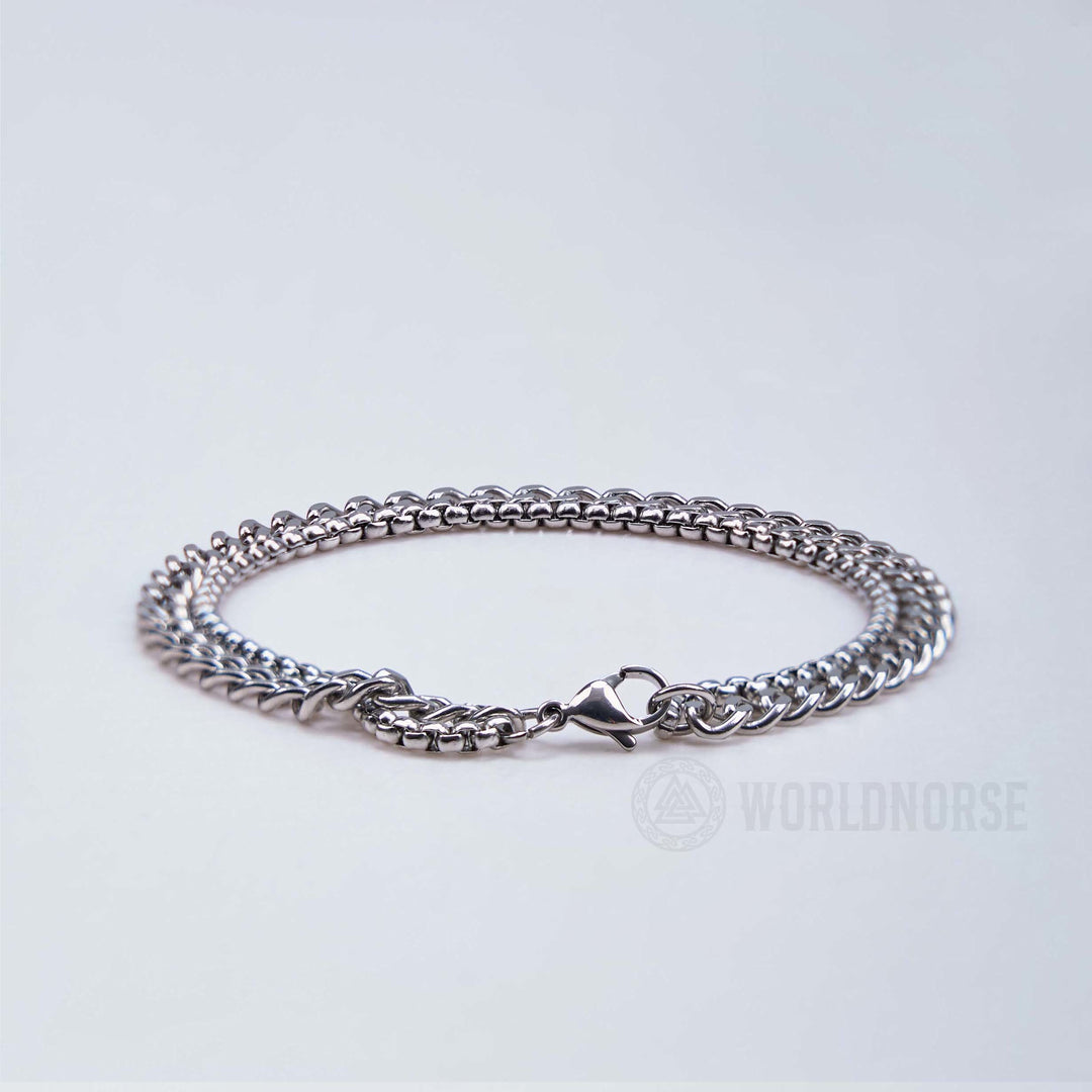 WorldNorse Two-sided Titanium Steel Bracelet