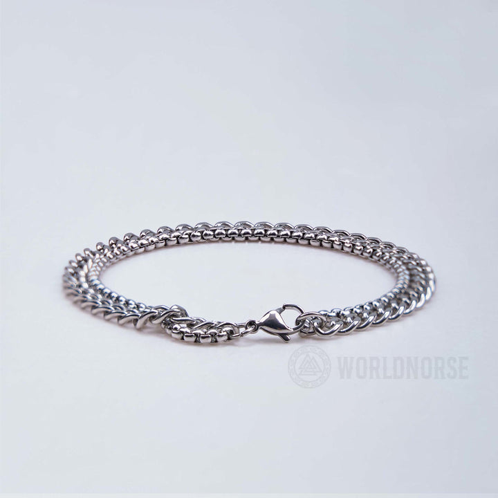 WorldNorse Two-sided Titanium Steel Bracelet