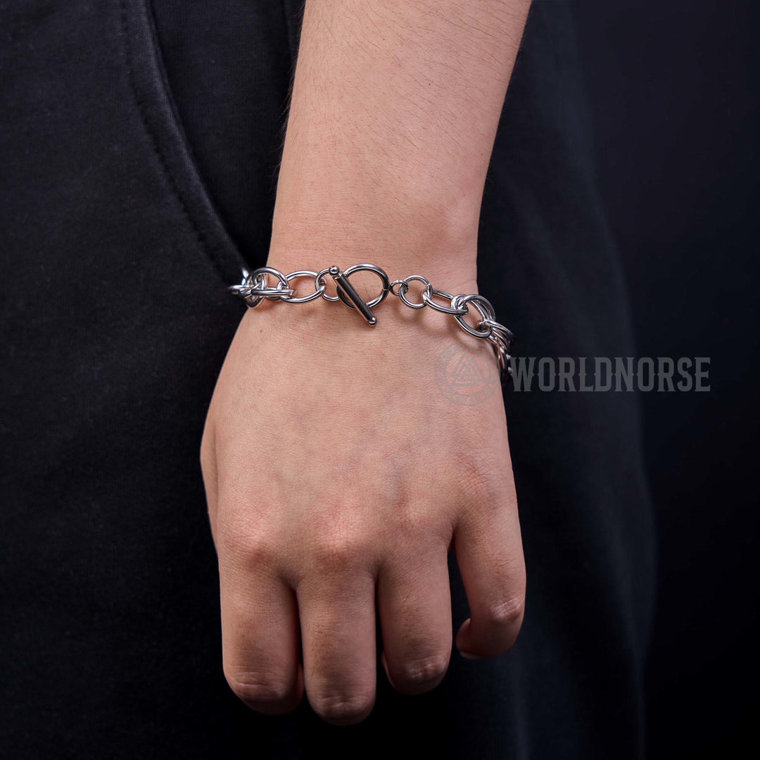 WorldNorse Coarse Twist One Word Buckle Bracelet