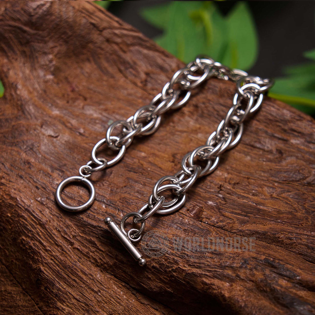 WorldNorse Coarse Twist One Word Buckle Bracelet