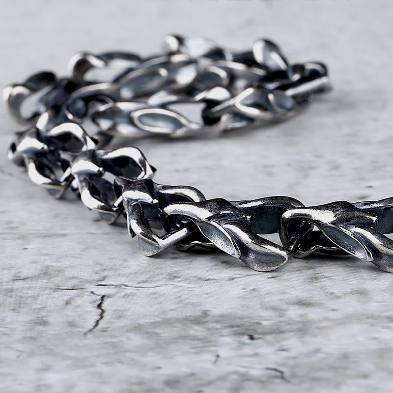 WorldNorse 925 Sterling Silver Spine Bracelet