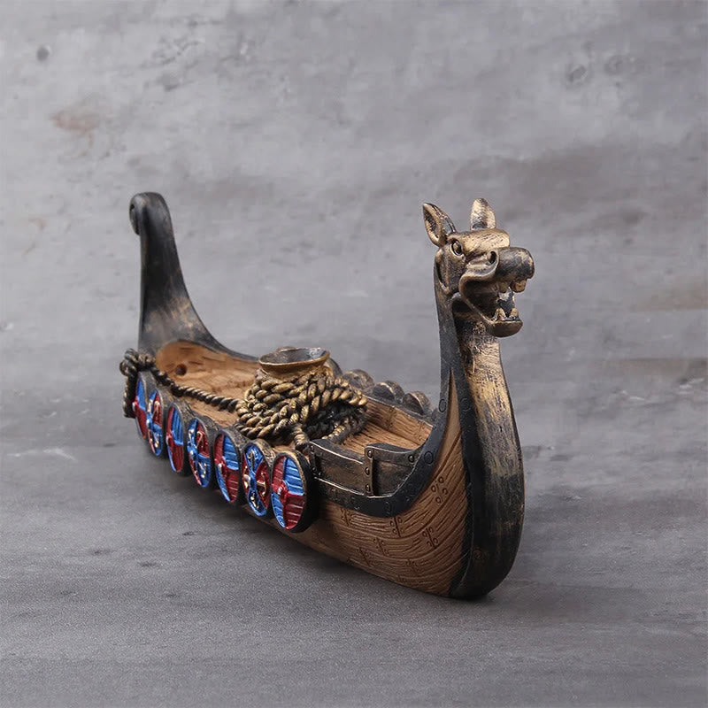 WorldNorse Drakkar Long Ship Incense Burner