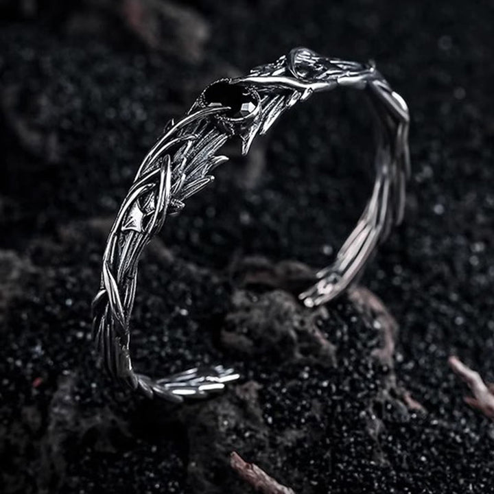 WorldNorse Dark Leaf Branch Bracelet