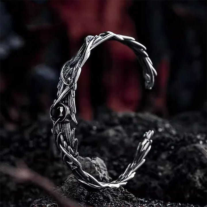 WorldNorse Dark Leaf Branch Bracelet